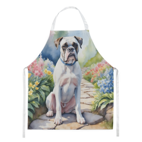 Boxer - White - Spring Path Garden Apron