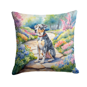 Catahoula Leopard Dog 6592 Spring Path Throw Pillow