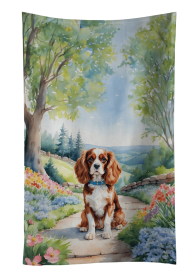 Cavalier King Charles Spaniel 1 Spring Path Kitchen Towel