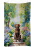 Chesapeake Bay Retriever Spring Path Garden Kitchen Towel