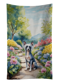 Chinese Crested Spring Path Kitchen Towel