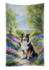 Collie Spring Path Garden Kitchen Towel
