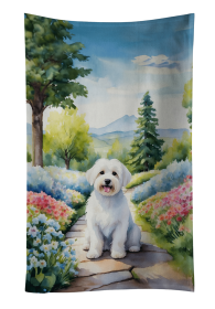 Coton de Tulear Spring Path Kitchen Towel