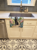 Curly-Coated Retriever Spring Path Garden Kitchen Towel