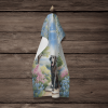 Curly-Coated Retriever Spring Path Garden Kitchen Towel