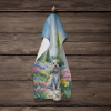 Dandie Dinmont Spring Path Garden Kitchen Towel