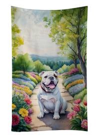 English Bulldog 1 Spring Path Kitchen Towel