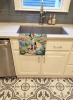 English Foxhound Spring Path Garden Kitchen Towel