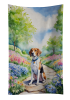 English Foxhound Spring Path Garden Kitchen Towel
