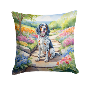 English Setter 6624 Spring Path Throw Pillow