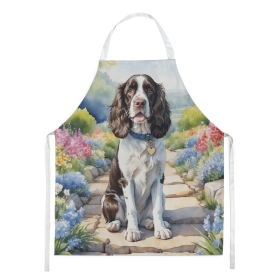 English Springer Spaniel Spring Path Garden Apron