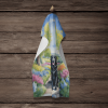 Flat Coated Retriever Spring Path Garden Kitchen Towel