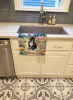 French Bulldog 1 Spring Path Garden Kitchen Towel