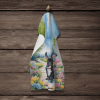 French Bulldog 1 Spring Path Garden Kitchen Towel