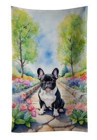 French Bulldog 2 Spring Path Kitchen Towel