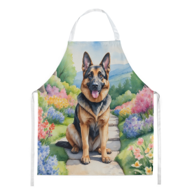German Shepherd Spring Path Garden Apron