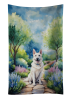 German Shepherd 2 Spring Path Garden Kitchen Towel
