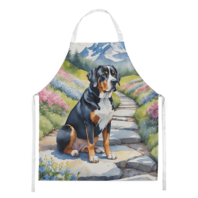 Greater Swiss Mountain Dog Spring Path Garden Apron