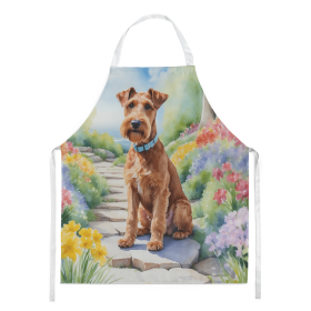 Irish Terrier Spring Path Garden Apron