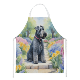 Kerry Blue Terrier Spring Path Garden Apron