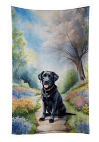 Labrador Retriever 1 Spring Path Kitchen Towel