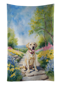 Labrador Retriever 3 Spring Path Kitchen Towel