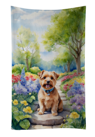 Norfolk Terrier 1 Spring Path Kitchen Towel