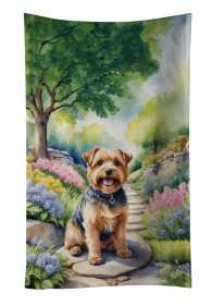 Norfolk Terrier 2 Spring Path Kitchen Towel
