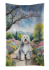 Old English Sheepdog Spring Path Garden Kitchen Towel