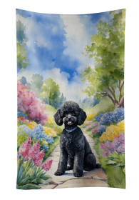 Poodle - Black -  2 Spring Path Kitchen Towel