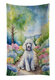 Poodle - White -  1 Spring Path Kitchen Towel