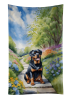 Rottweiler Spring Path Garden Kitchen Towel