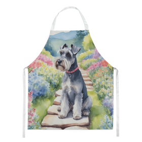 Schnauzer Spring Path Garden Apron