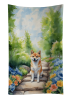Shiba Inu Spring Path Garden Kitchen Towel