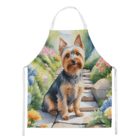 Silky Terrier Spring Path Garden Apron