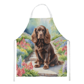 Sussex Spaniel Spring Path Garden Apron