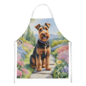Welsh Terrier Spring Path Garden Apron