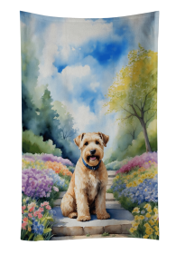 Soft Coated Wheaten Terrier Spring Path Kitchen Towel