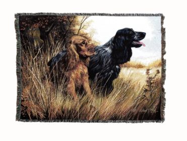 Cocker Spaniel A Cotton Woven Throw