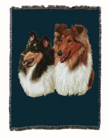 Collie Cotton Woven Throw