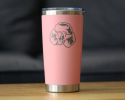 Poodle Happy Face Insulated Travel Tumbler