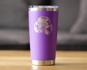 Poodle Happy Face Insulated Travel Tumbler