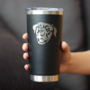Rottweiler Happy Face Insulated Travel Tumbler