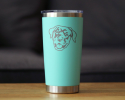 Rottweiler Happy Face Insulated Travel Tumbler