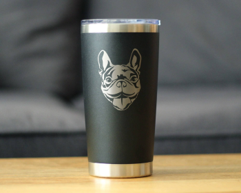 Happy Frenchie Insulated Travel Tumbler