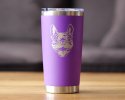Happy Frenchie Insulated Travel Tumbler