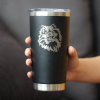 Pomeranian Face Insulated Travel Tumbler
