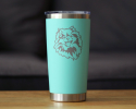 Pomeranian Face Insulated Travel Tumbler