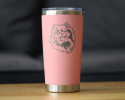 Pomeranian Face Insulated Travel Tumbler