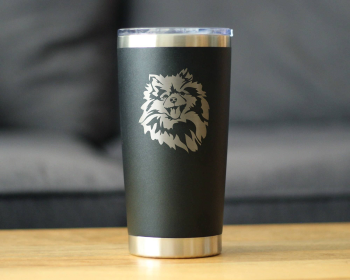 Pomeranian Face Insulated Travel Tumbler
